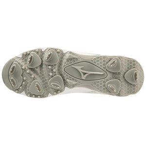 Mizuno Women's 9-Spike Swift 8 Low Metal Softball Cleats white