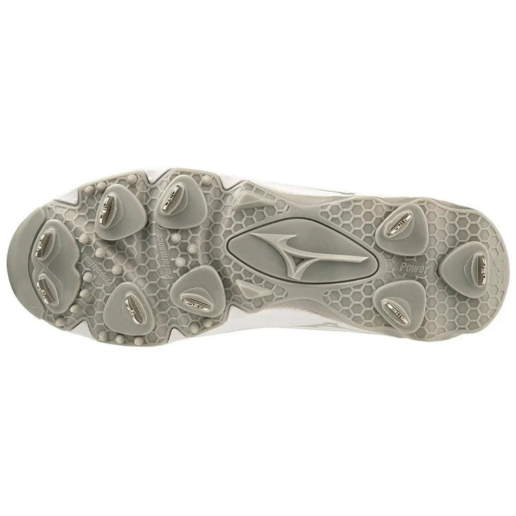 Mizuno Women's 9-Spike Swift 8 Low Metal Softball Cleats white