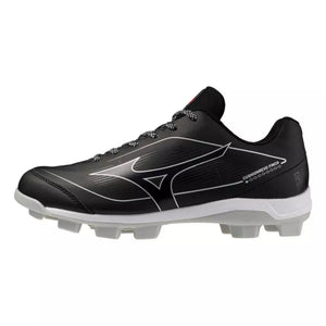 Mizuno Women's Cushionrevo Finch TPU Baseball Cleats black/white