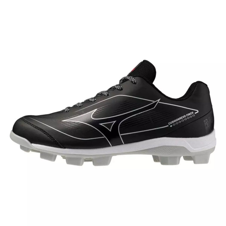 Mizuno Women's Cushionrevo Finch TPU Baseball Cleats black/white