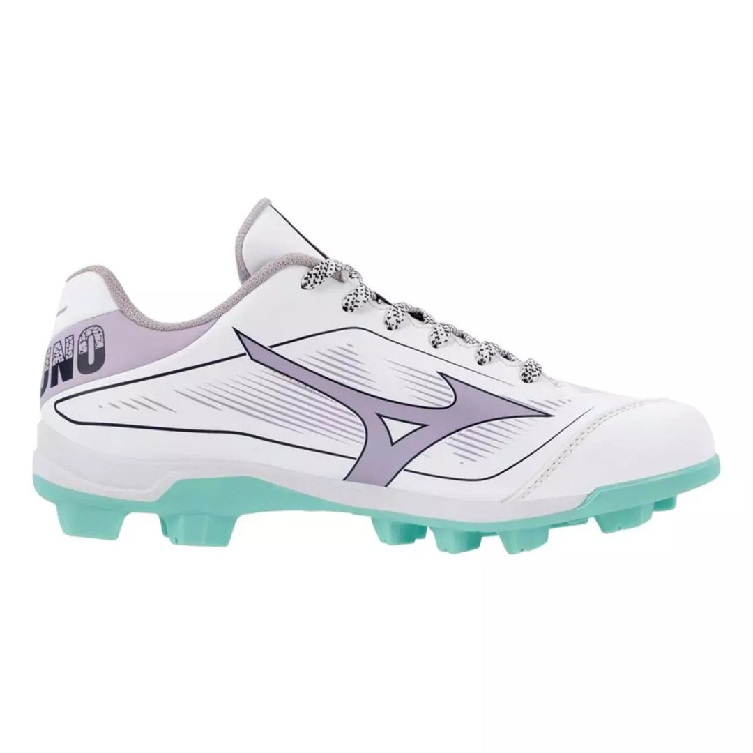 Mizuno Women's Cushionrevo Finch TPU Baseball Cleats white/lavender