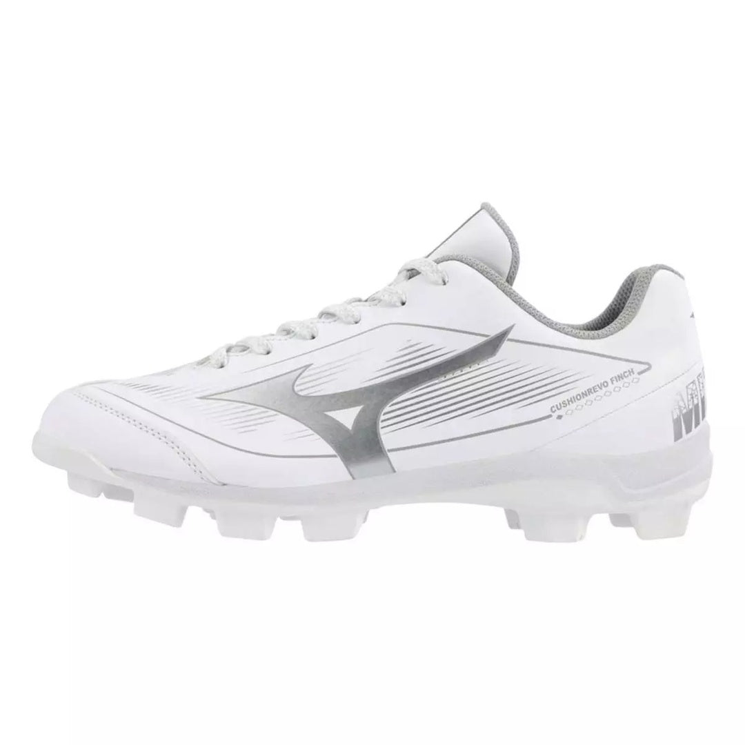 Mizuno Women's Cushionrevo Finch TPU Baseball Cleats white/silver