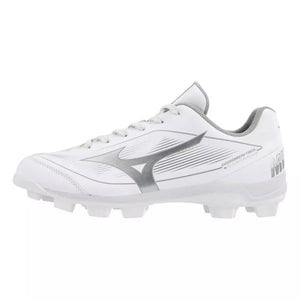 Mizuno Women's Cushionrevo Finch TPU Baseball Cleats white/silver