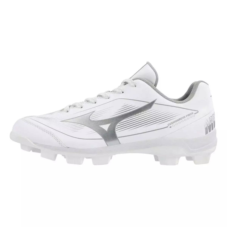 Mizuno Women's Cushionrevo Finch TPU Baseball Cleats white/silver