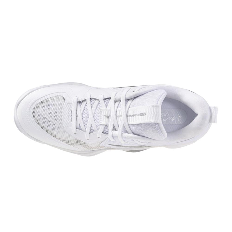 Mizuno Women's Wave Momentum 4 Elite Volleyball Shoes White Silver