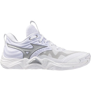 Mizuno Women's Wave Momentum 4 Elite Volleyball Shoes White Silver