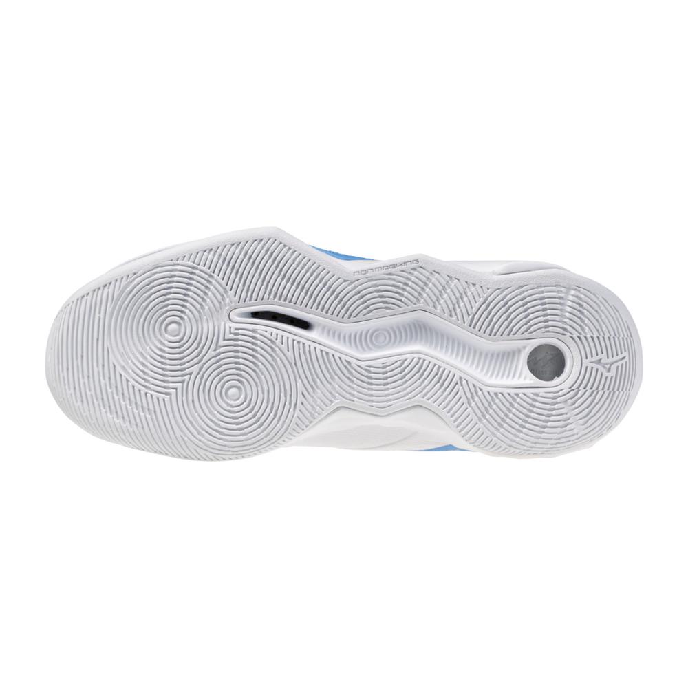 Mizuno Women's Wave Momentum 4 Pro Volleyball Shoes white/baby blue