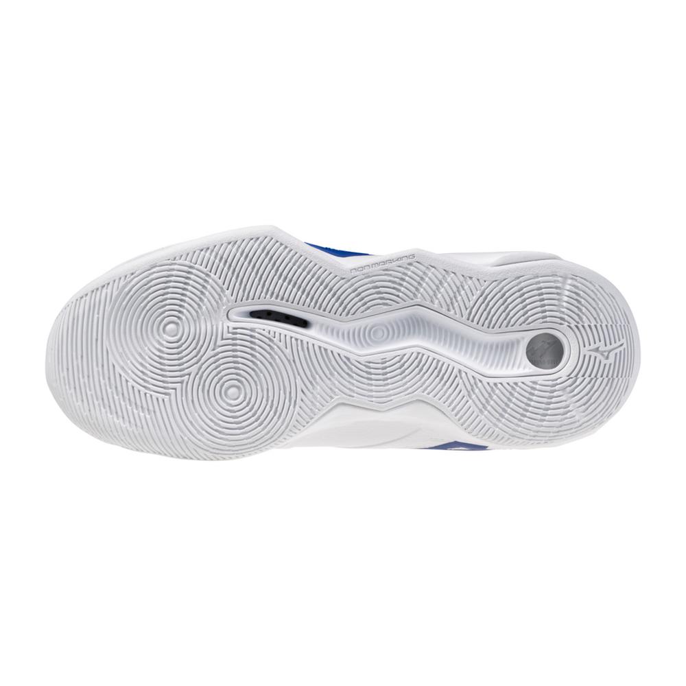 Mizuno Women's Wave Momentum 4 Pro Volleyball Shoes white/ pearl blue
