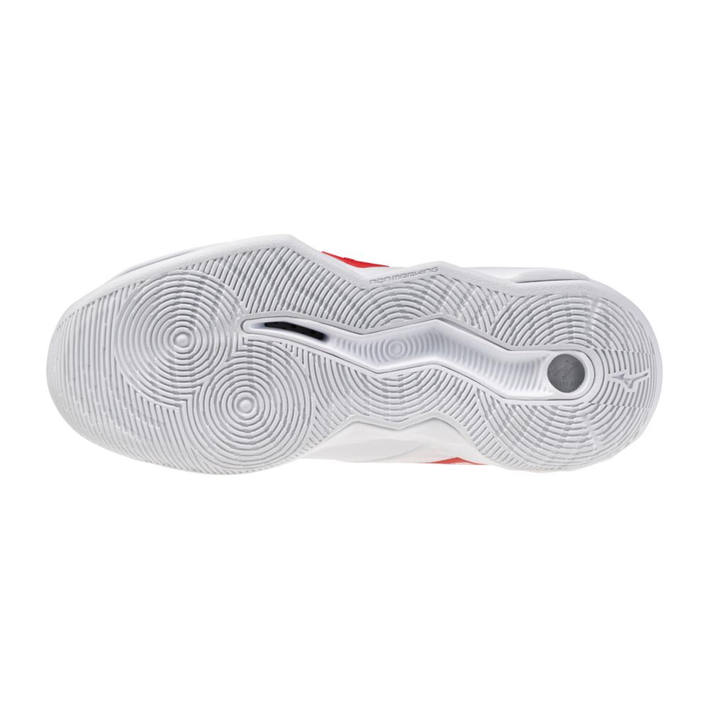 Mizuno Women's Wave Momentum 4 Pro Volleyball Shoes white/ red
