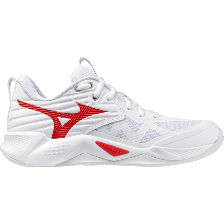 Mizuno Women's Wave Momentum 4 Pro Volleyball Shoes white/ red
