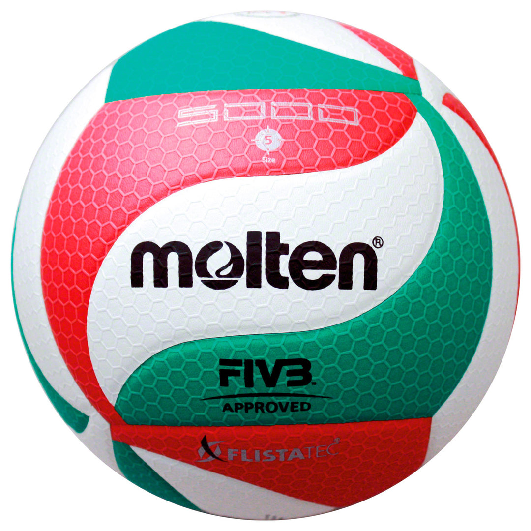 Molten FIVB V5M5000 Competition Volleyball green/red/white