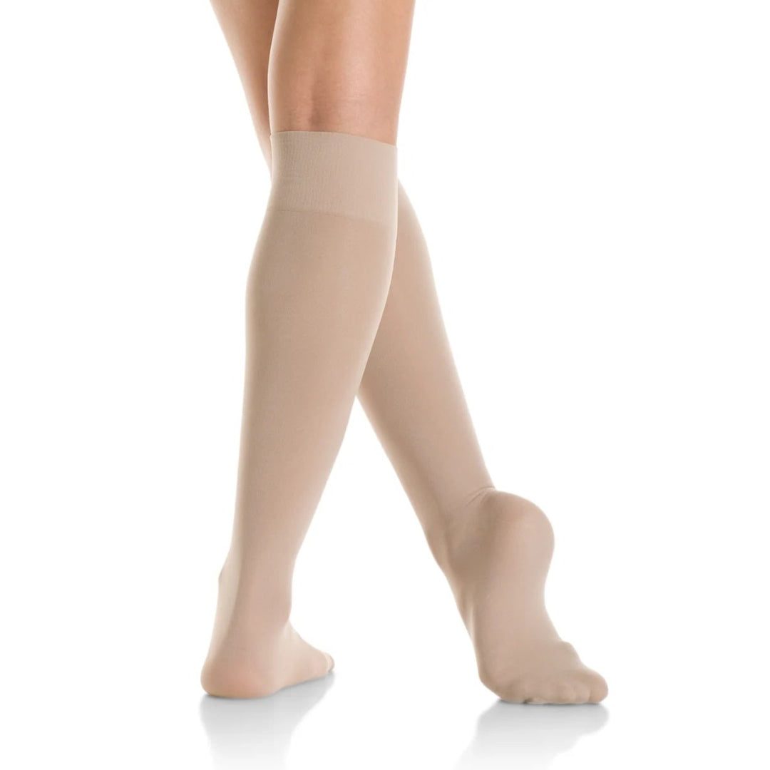 Mondor Junior 104 Light Opaque Knee-High Figure Skating Socks light tan