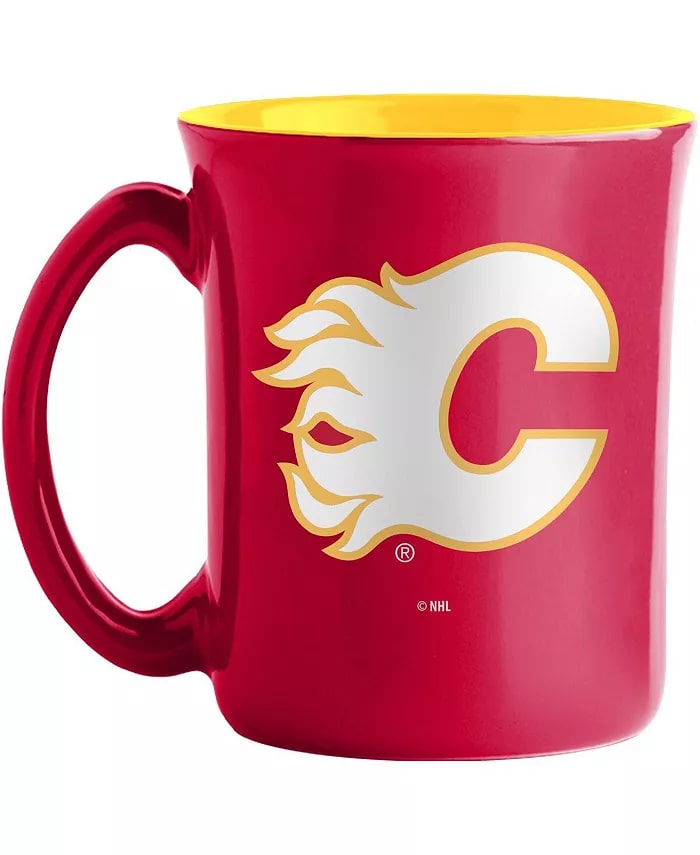 The Sports Vault NHL Calgary Flames 14oz Sculpted Mug Red