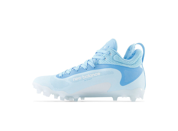 New Balance Senior Freeze LX v4 FREEZIC4 Football Cleats White/Carolina Blue