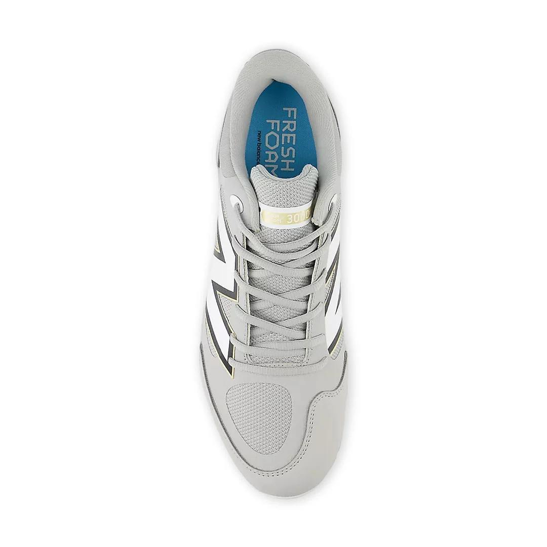 New Balance Senior Fresh Foam 3000v7 TPU Baseball Cleats grey