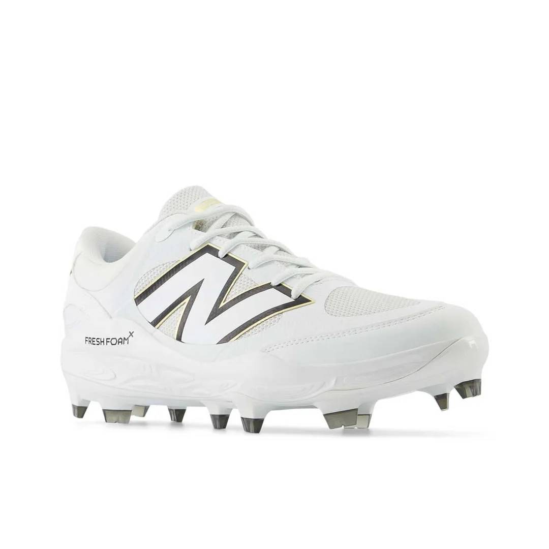 New Balance Senior Fresh Foam 3000v7 TPU Baseball Cleats white
