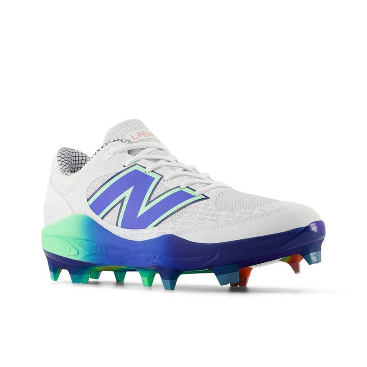 New Balance Senior Fresh Foam 3000v7 TPU Baseball Cleats white/blue