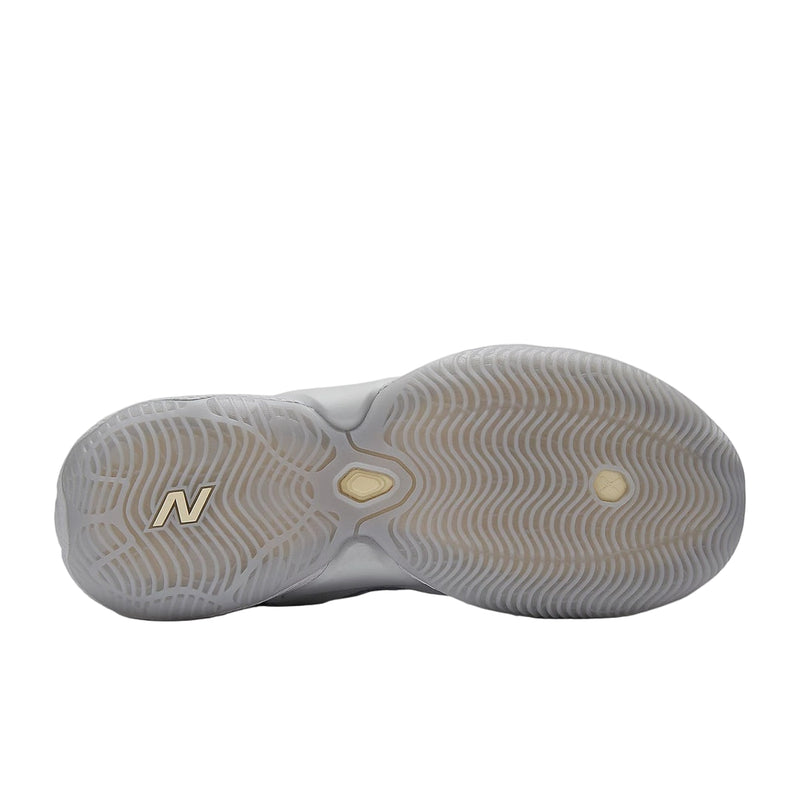 New Balance Senior Fresh Foam BB V3 Basketball Shoes pearl grey calcium gold