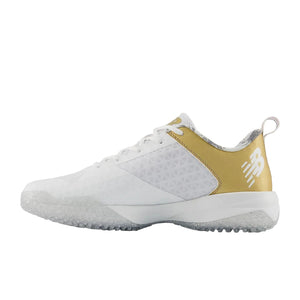 New Balance Senior FuelCell 4040V8 Turf Baseball Cleats silver/white
