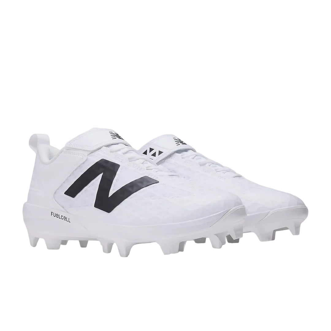 New Balance Senior FuelCell 4040V8 TPU Baseball Cleats white