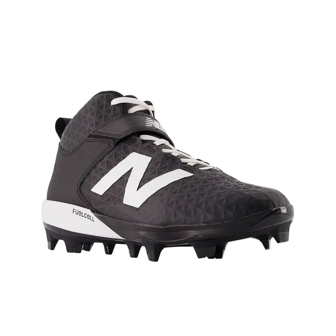 New Balance Senior FuelCell 4040V8 TPU Mid Baseball Cleats black