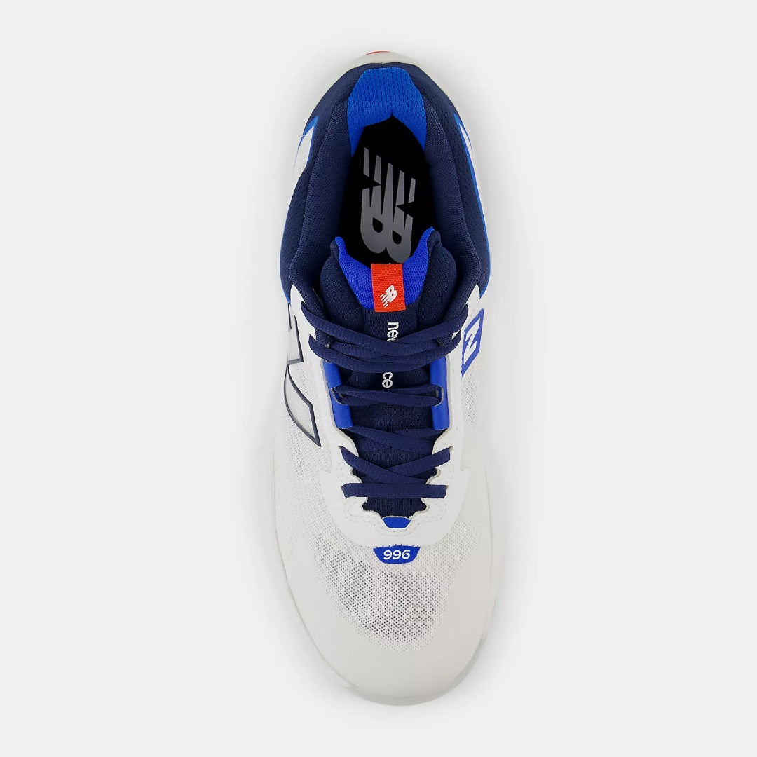New Balance Senior FuelCell 996v6 Pickleball Shoes white navy blue