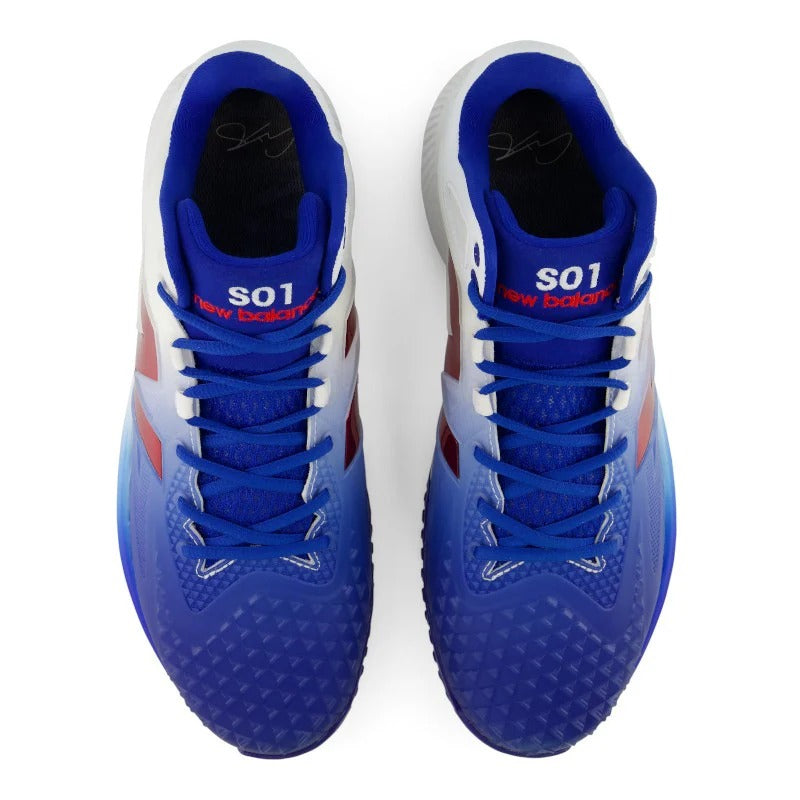 New Balance Senior FuelCell Ohtani V1 Turf Baseball Shoes blue/white
