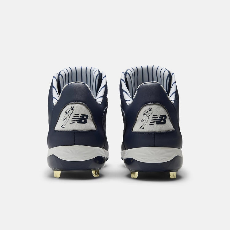 New Balance Senior FuelCell Ohtani V1 Mid Metal Baseball Cleats navy blue/ red logo
