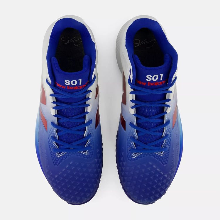 New Balance Senior FuelCell Ohtani V1 Turf Baseball Shoes faded cobalt