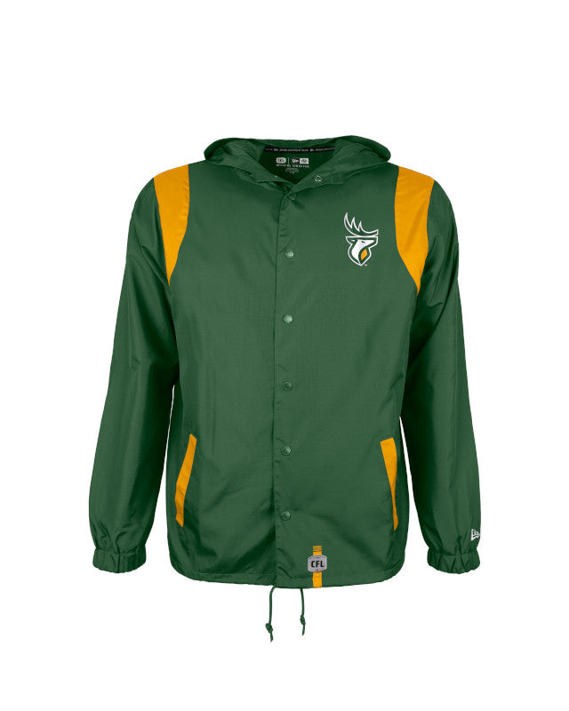 New Era Men's CFL Edmonton Elks '25 Pinnacle Woven Ripstop Jacket green