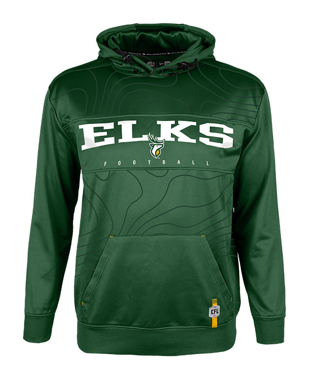 New Era Men's CFL Edmonton Elks Performance Fleece Hoodie green