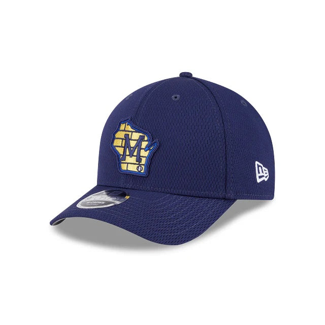 New Era Men's MLB Milwaukee Brewers Clubhouse retro alternate 25 9FORTY MC Cap navy blue