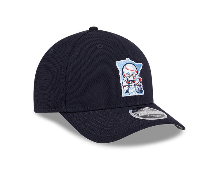 New Era Men's MLB Minnesota Twins Clubhouse retro alternate '25 9FORTY MC Hat black