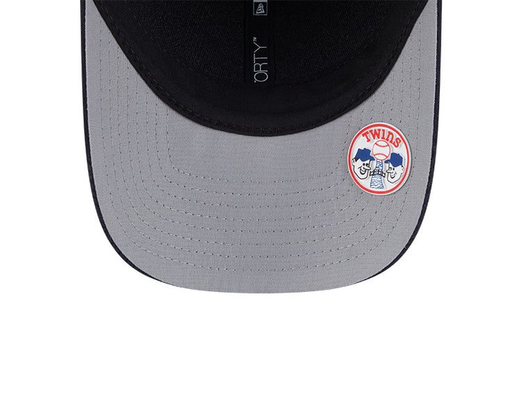 New Era Men's MLB Minnesota Twins Clubhouse retro alternate '25 9FORTY MC Hat black