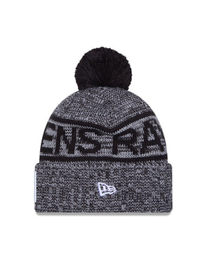 New Era Men's NFL Baltimore Ravens Sideline '25 Sport Pom Knit Toque black