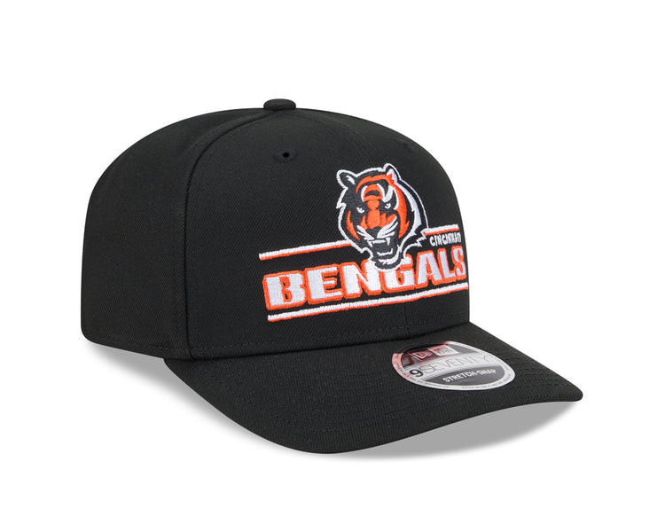 New Era Men's NFL Cincinnati Bengals '25 970 Stretch Snap Stated Hat Black