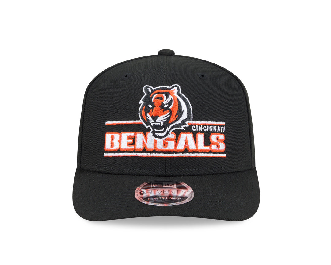 New Era Men's NFL Cincinnati Bengals '25 970 Stretch Snap Stated Hat Black