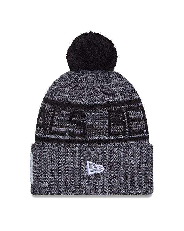 New Era Men's NFL Cincinnati Bengals Sideline '25 Sport Pom Knit Toque Grey/Black