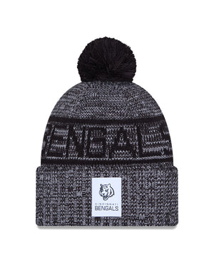 New Era Men's NFL Cincinnati Bengals Sideline '25 Sport Pom Knit Toque Grey/Black