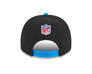 New Era Men's NFL Detroit Lions 9FIFTY A-Frame Draft Hat 2025 Black sky Blue