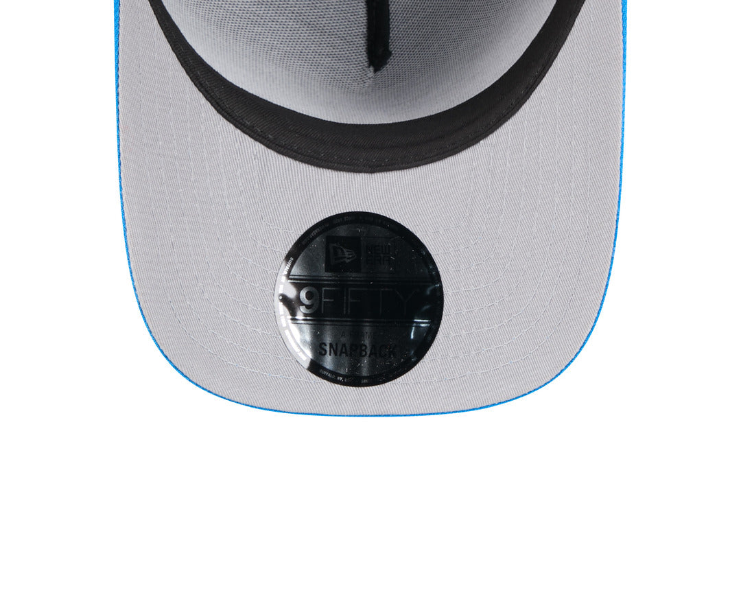 New Era Men's NFL Detroit Lions 9FIFTY A-Frame Draft Hat 2025 Black sky Blue