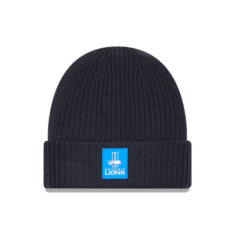 New Era Men's NFL Detroit Lions Sideline '25 Cuffed Knit Toque Black