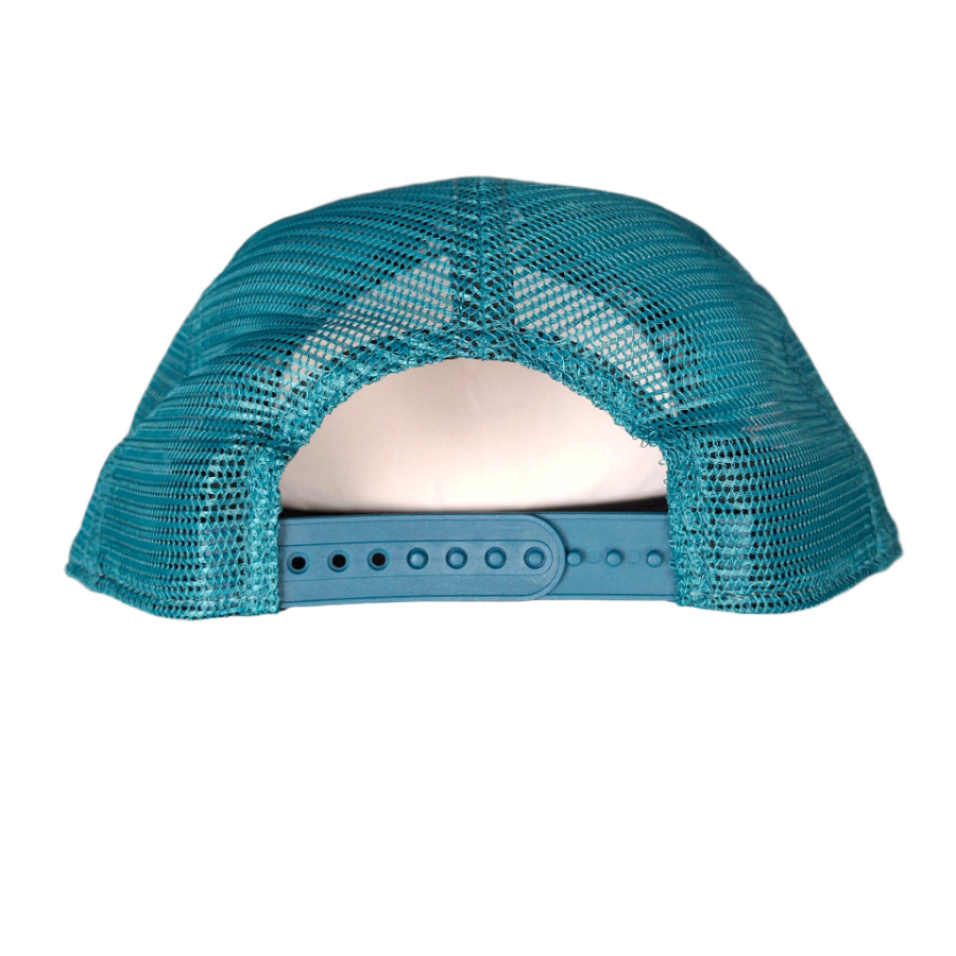 New Era Men's NFL Miami Dolphins '25 950 A-Frame foam Team Cutout Hat White/Aqua teal