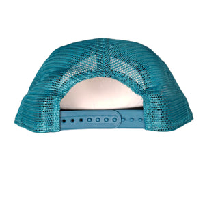 New Era Men's NFL Miami Dolphins '25 950 A-Frame foam Team Cutout Hat White/Aqua teal