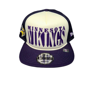 New Era Men's NFL Minnesota Vikings '25 950 A-Frame Team Cutout Hat White/Purple