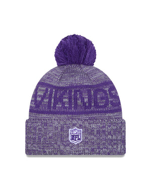 New Era Men's NFL Minnesota Vikings Sideline '25 Sport Pom Knit Toque purple