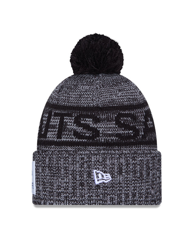 New Era Men's NFL New Orleans Saints Sideline '25 Sport Pom Knit Toque Grey/Black