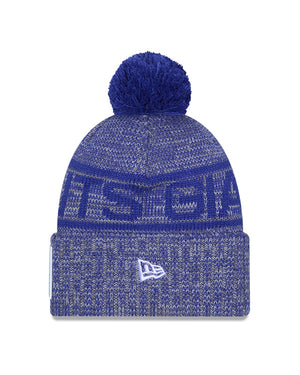 New Era Men's NFL New York Giants Sideline '25 Sport Pom Knit Toque Blue