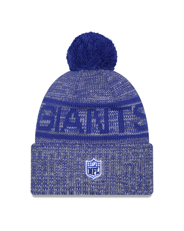 New Era Men's NFL New York Giants Sideline '25 Sport Pom Knit Toque Blue