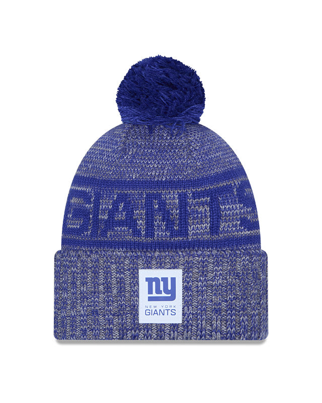 New Era Men's NFL New York Giants Sideline '25 Sport Pom Knit Toque Blue